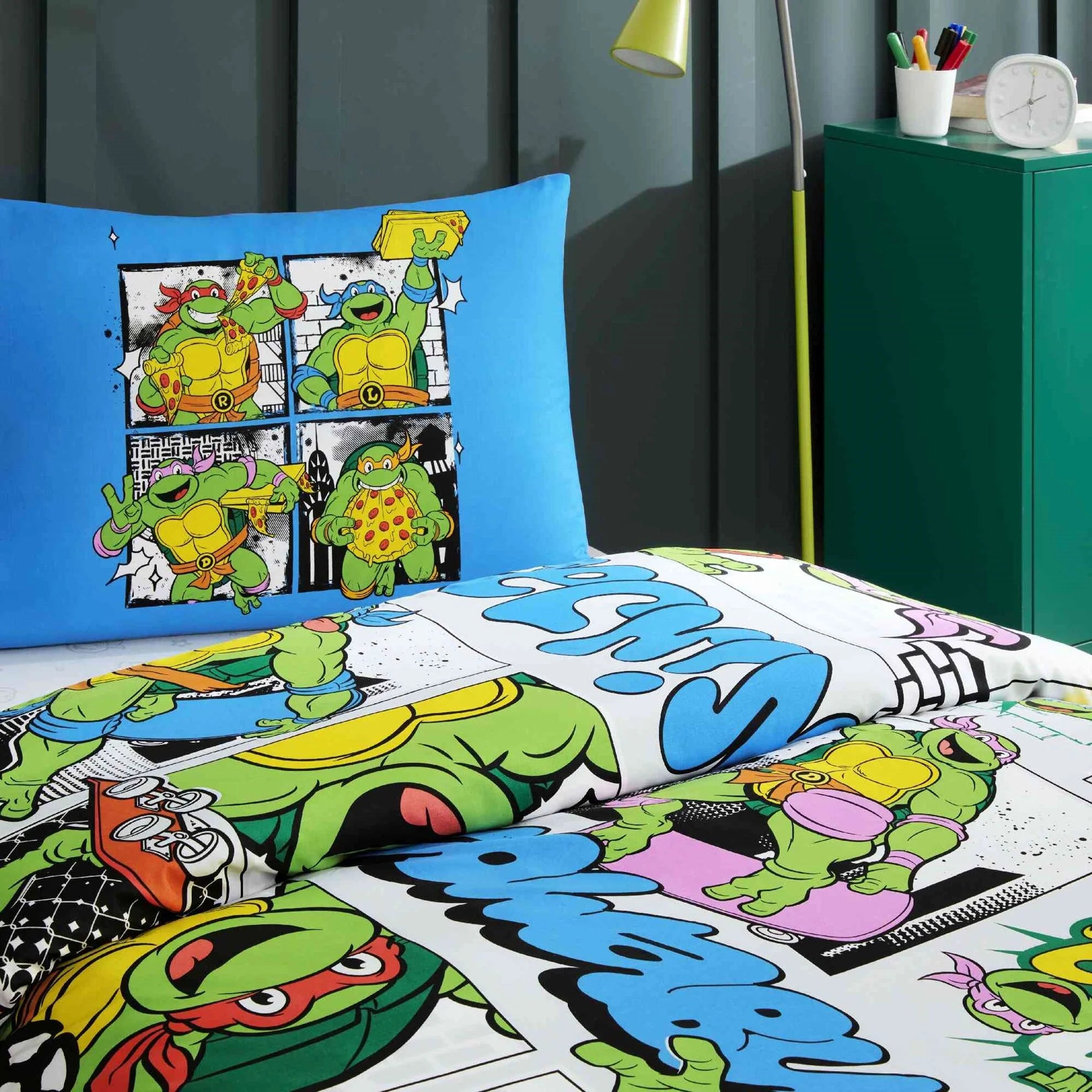 Постільна білизна TAC Disney 160×220 см Ninja Turtles Four