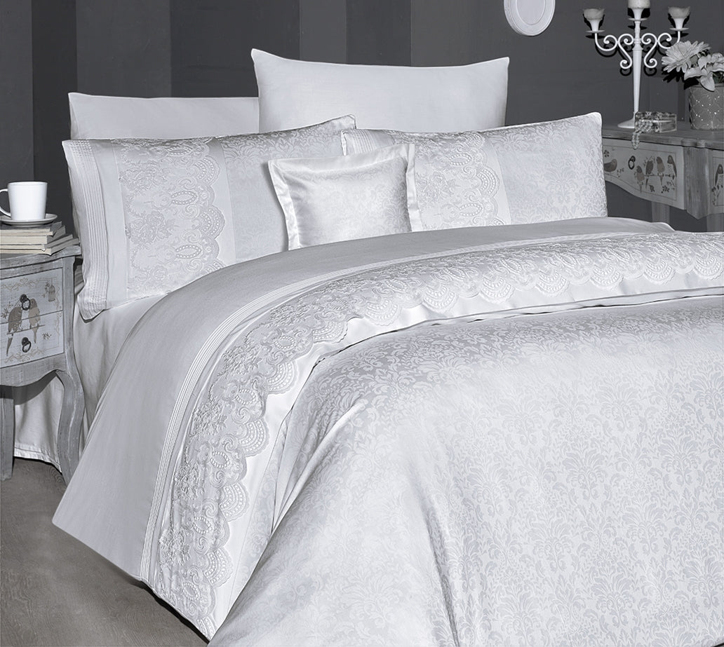 Постільна білизна First Choice V.I.P Satin Moonlight 200 х 220 см Hillary White