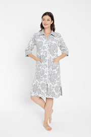 Жіночий халат Nusa 0505 на блискавці - L/XL (48-50), Сірий