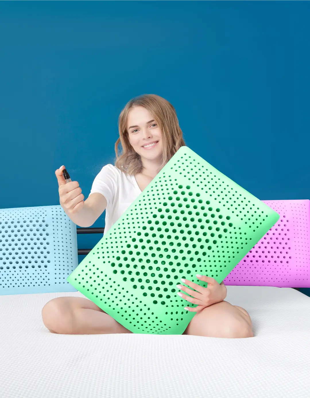 Подушка ортопедична Ergo Foam 60x40x16 см. Visko Aroma Therapy Peppermint