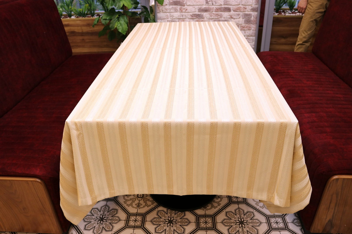 Cкатертина жакардова Kayra Strip 160×285 cм