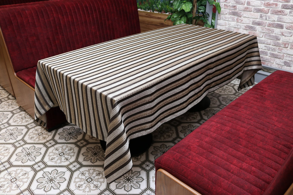 Cкатертина жакардова Kayra Strip 160×285 cм