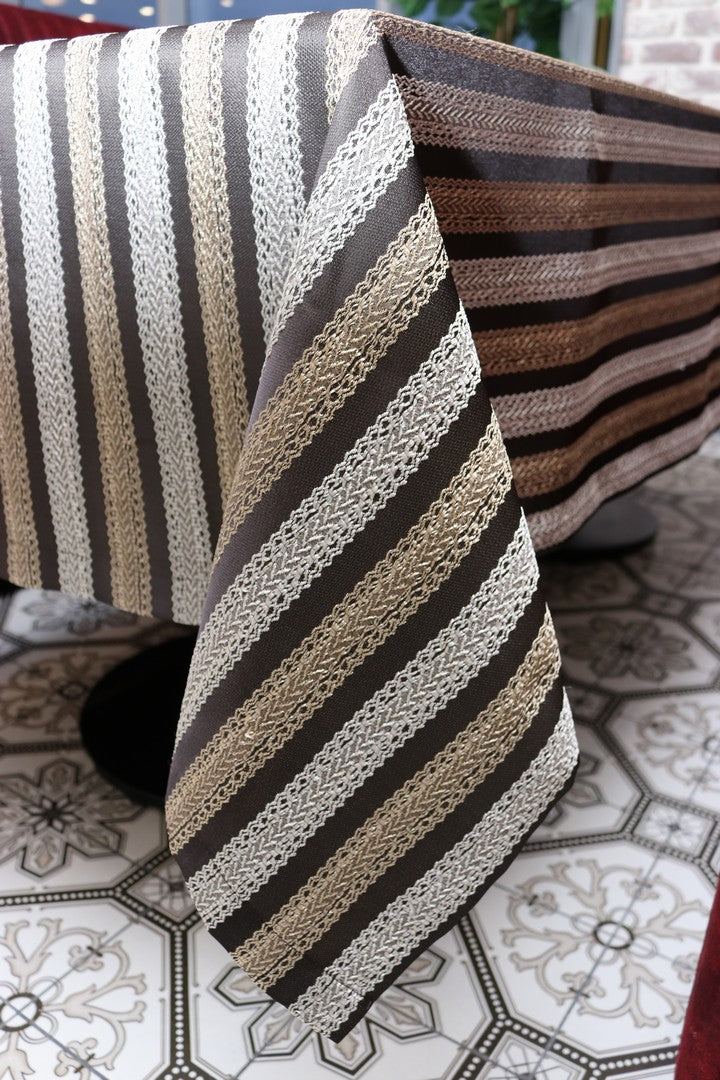 Cкатертина жакардова Kayra Strip 160×285 cм
