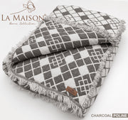 Муслінове покривало La Maison 220 х 240 см. Poline Charcoal