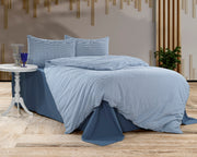 Комплект постільної білизни Kayra Flanel 160x220 см Serit Mavi
