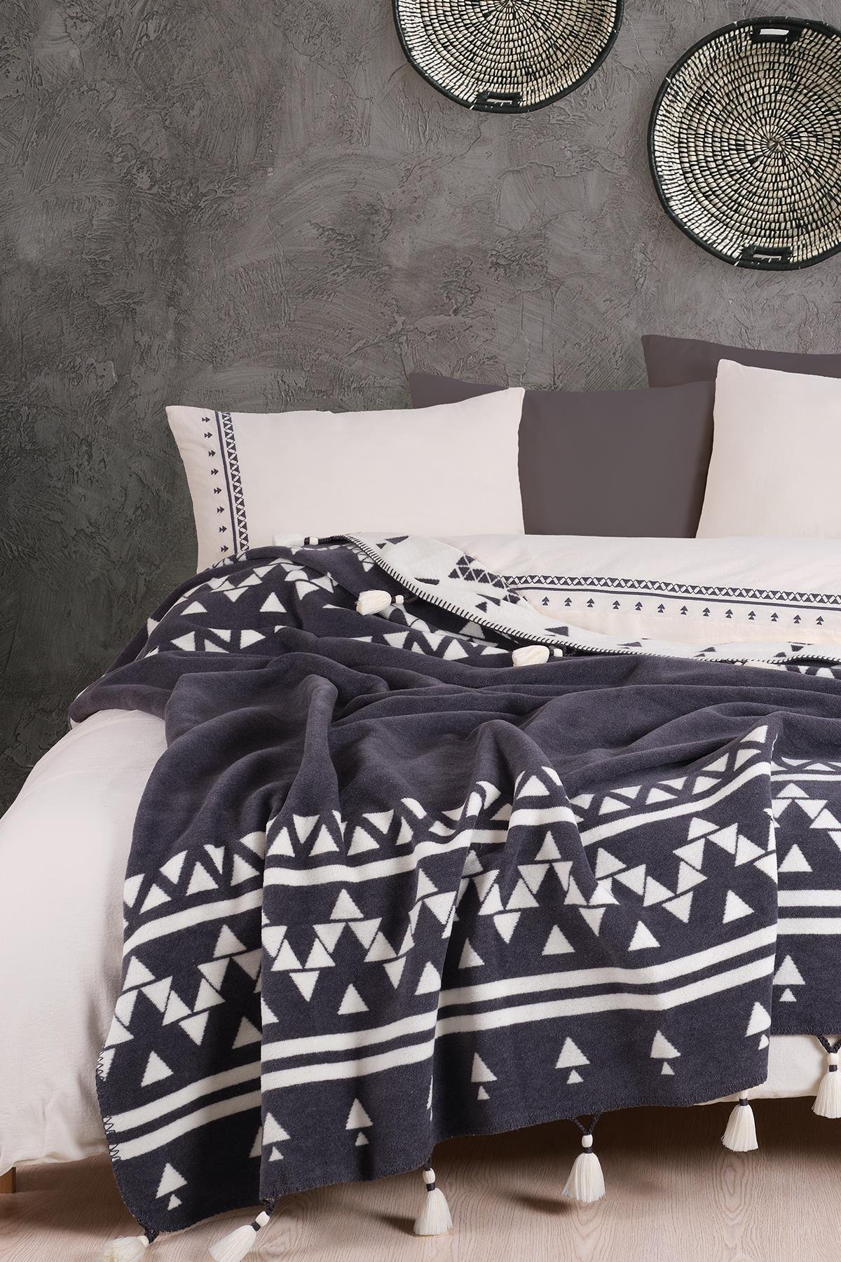 Постільна білизна Istanbul Stonewashed 200 х 220 см Keops Antrasit