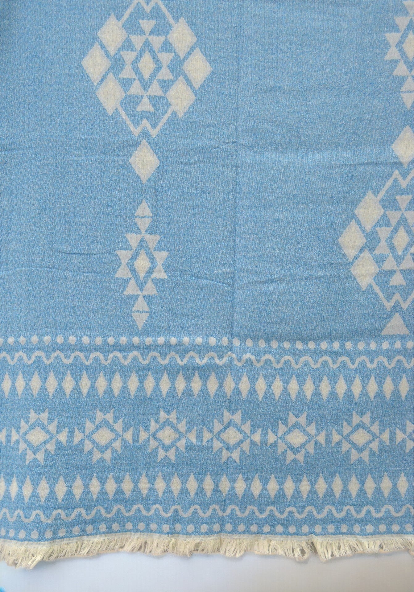 Муслінове покривало Kayra 210×250 см MP2, Блакитне