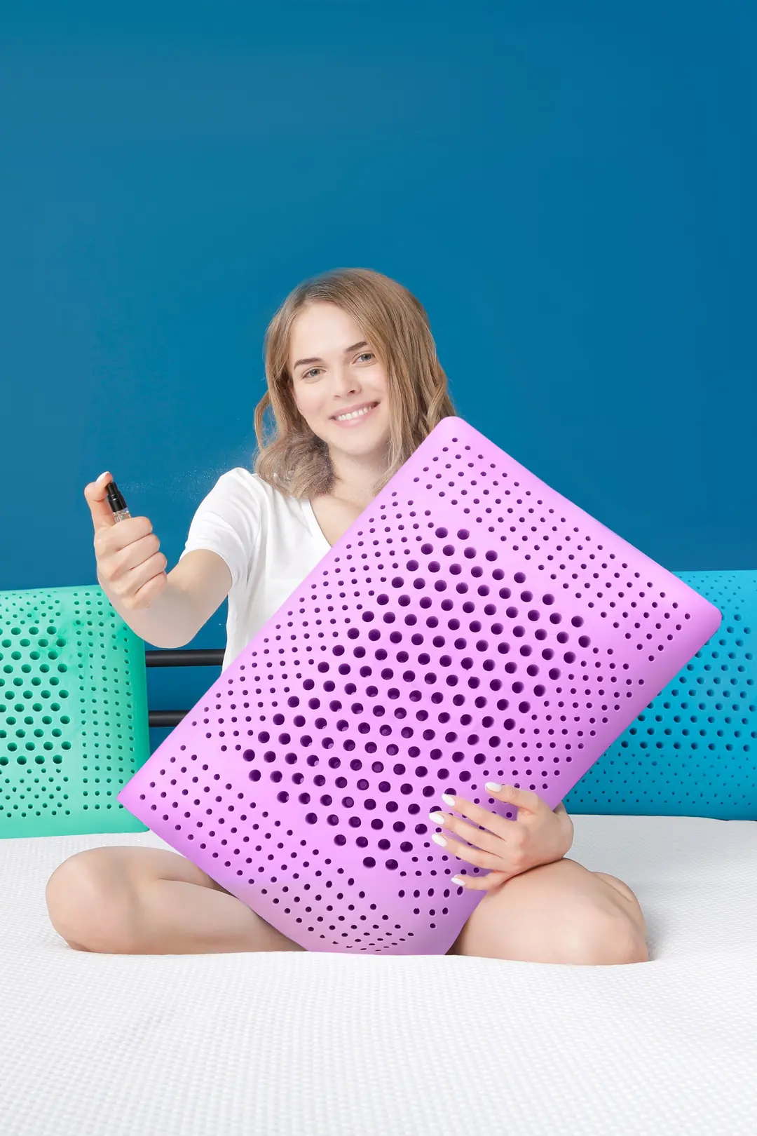 Подушка ортопедична Ergo Foam 60x40x16 см. Visko Aroma Therapy Lavender