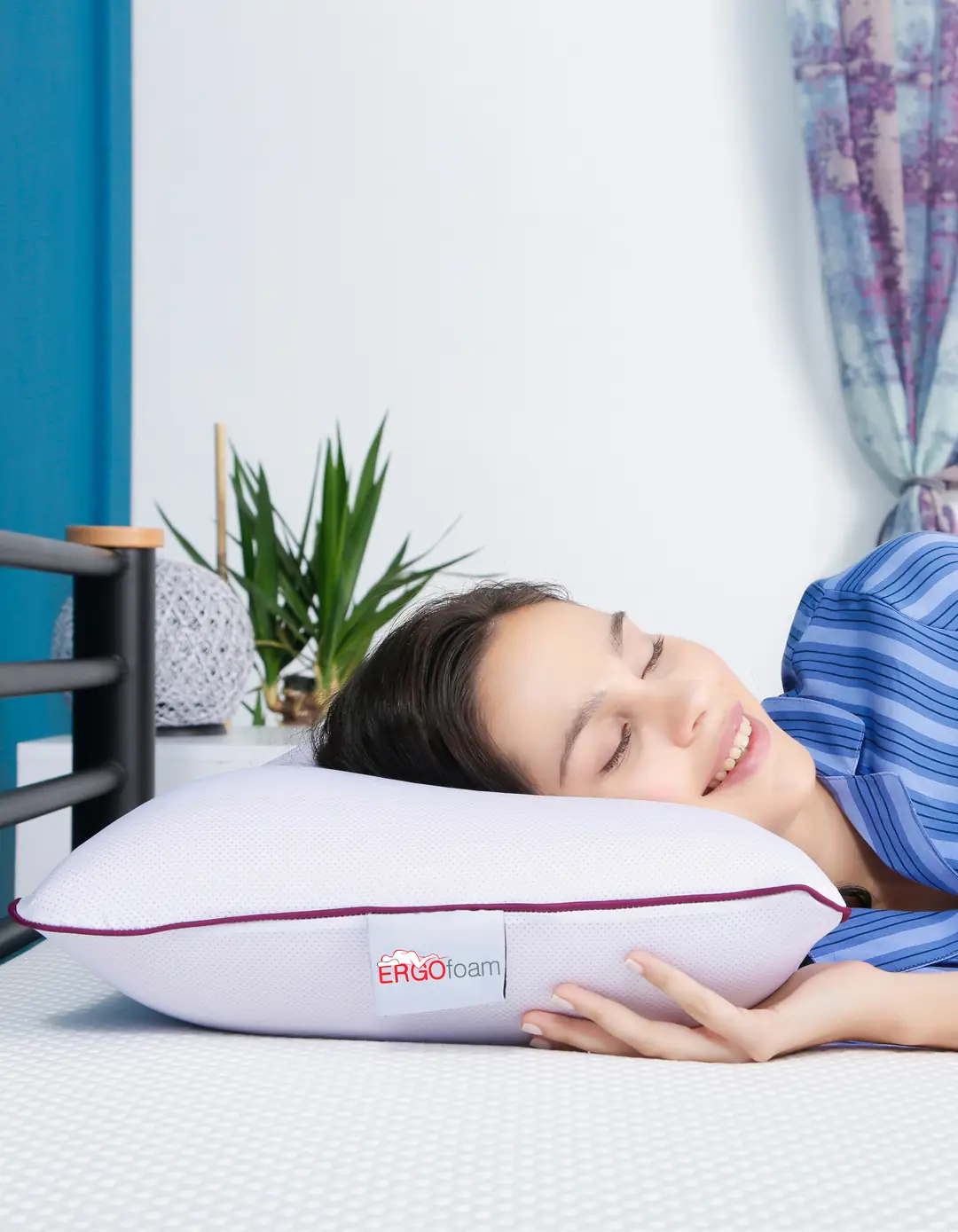 Подушка ортопедична Ergo Foam 60x40x16 см. Visko Aroma Therapy Lavender