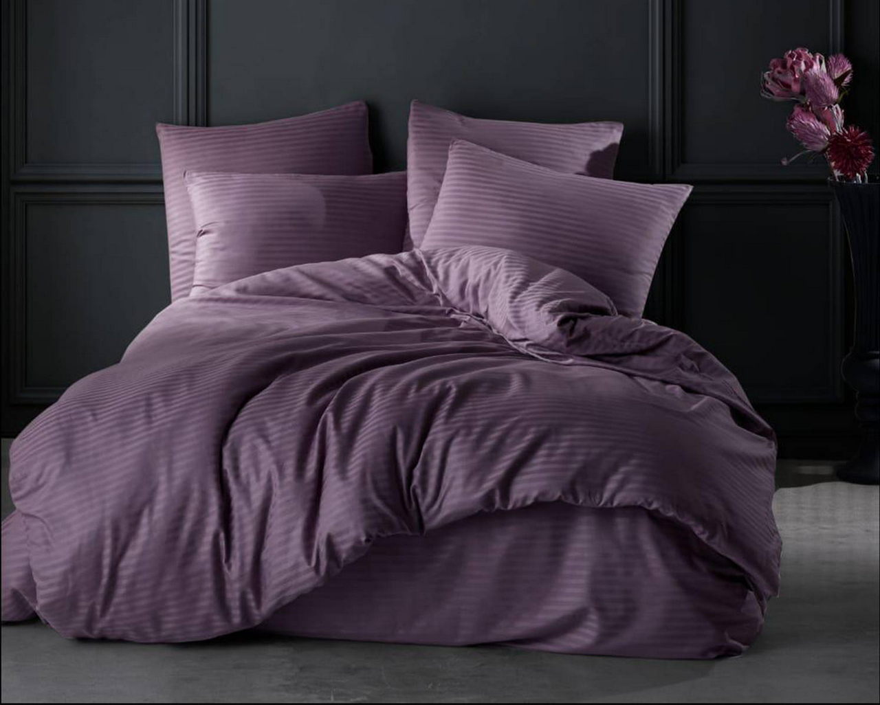 Постільна білизна Venica Mascuse Satin 200х220 см, простирадло 180х200+30 см Murdum