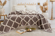Муслінове покривало Saheser Savio 160 х 240 см. Brown