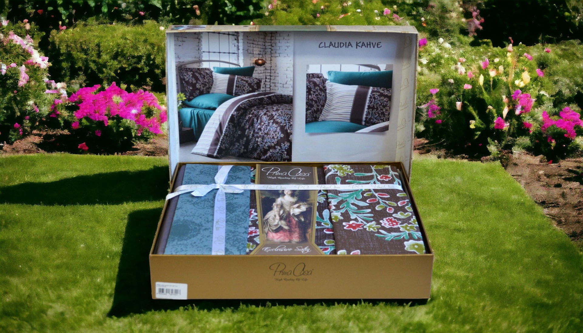 Постільна білизна Prima Casa Exclusive Satin 200х220 Claudia Kahve