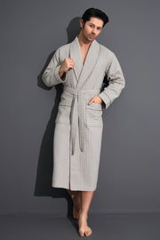 Чоловічий вафельний халат Nusa 22670 - 4 XL (54-56)