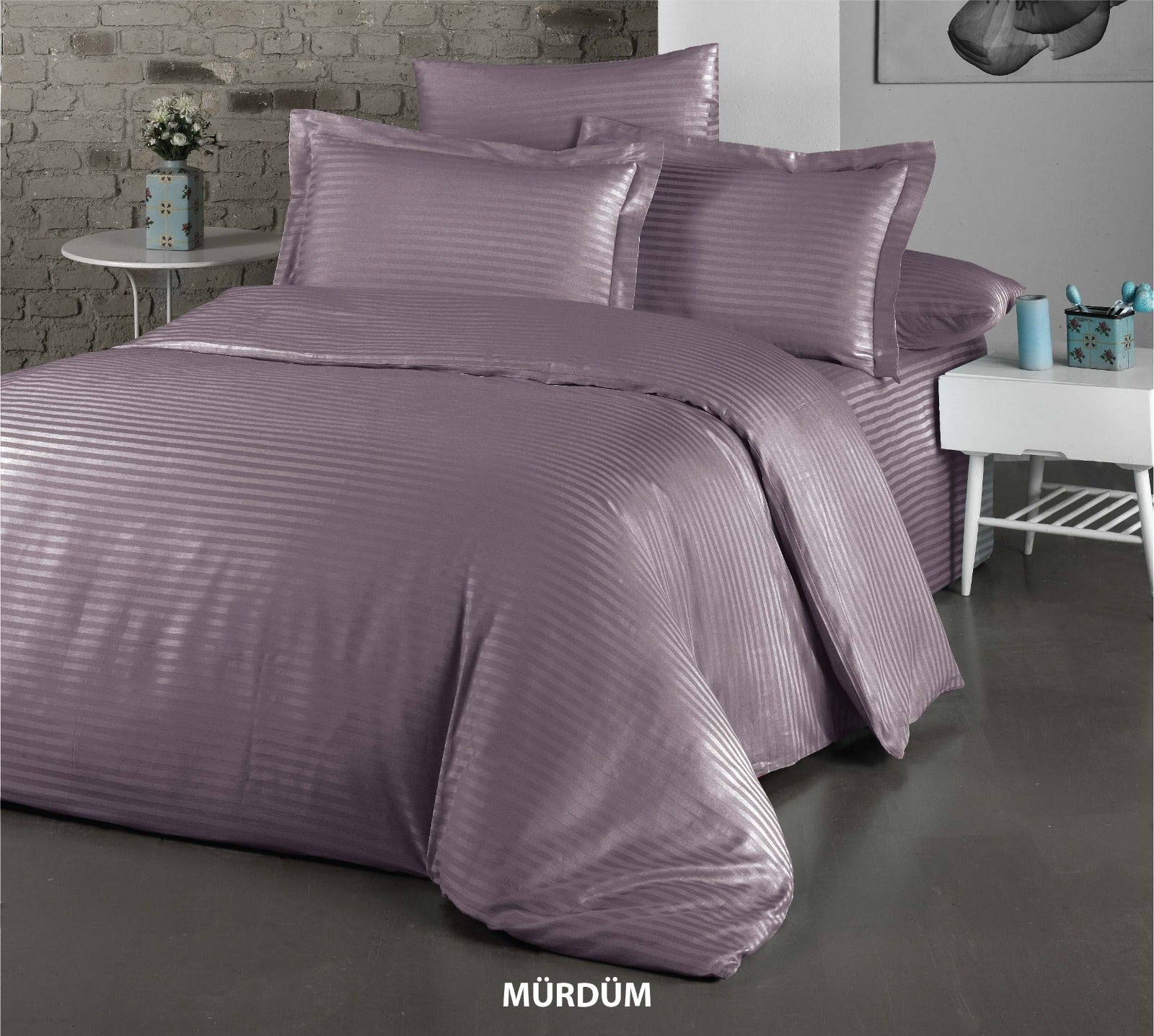 Постільна білизна Cotton Shine Stripe Satin 160х220 Murdum
