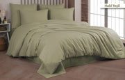 Постільна білизна Cotton Shine Stripe Satin 160х220 Haki Yesili
