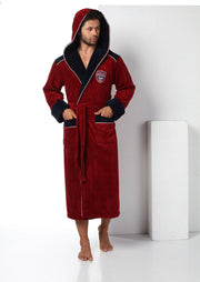 Чоловічий халат Nusa 2810 - M (44), Бордовий