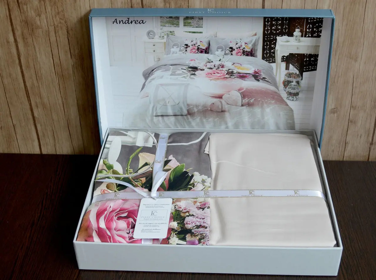 Постільна білизна First Choice 3D Satin 160x220 Andrea