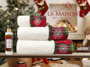 Подарунковий набір рушників La Maison, 3 шт. з ароматом Merry