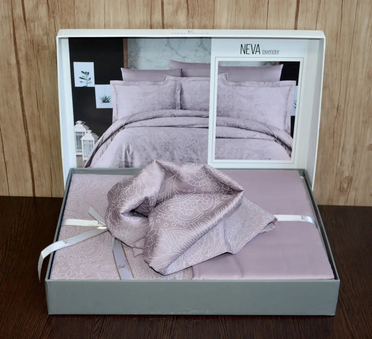 Постільна білизна First Choice Cotton Satin 160х220  Neva Lavender