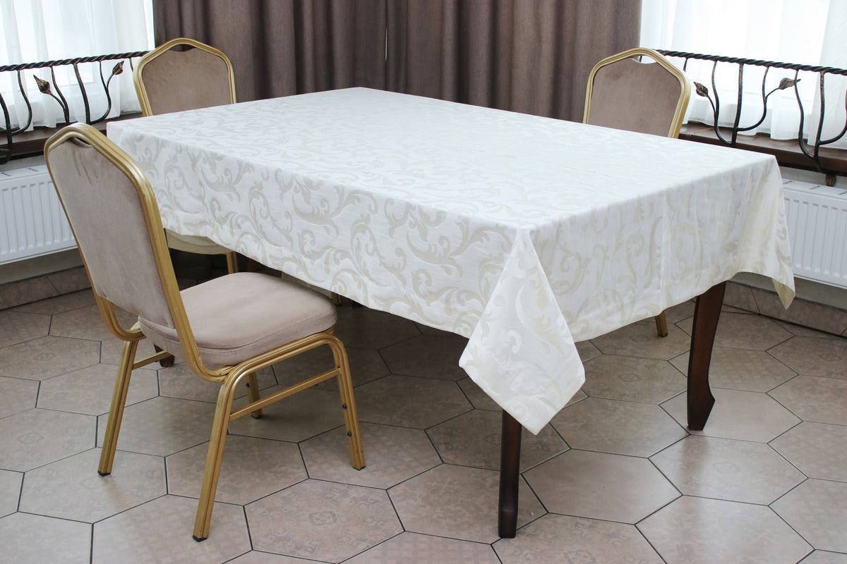 Скатертина Kayra жакардова "Вензель", 155 х 290 см