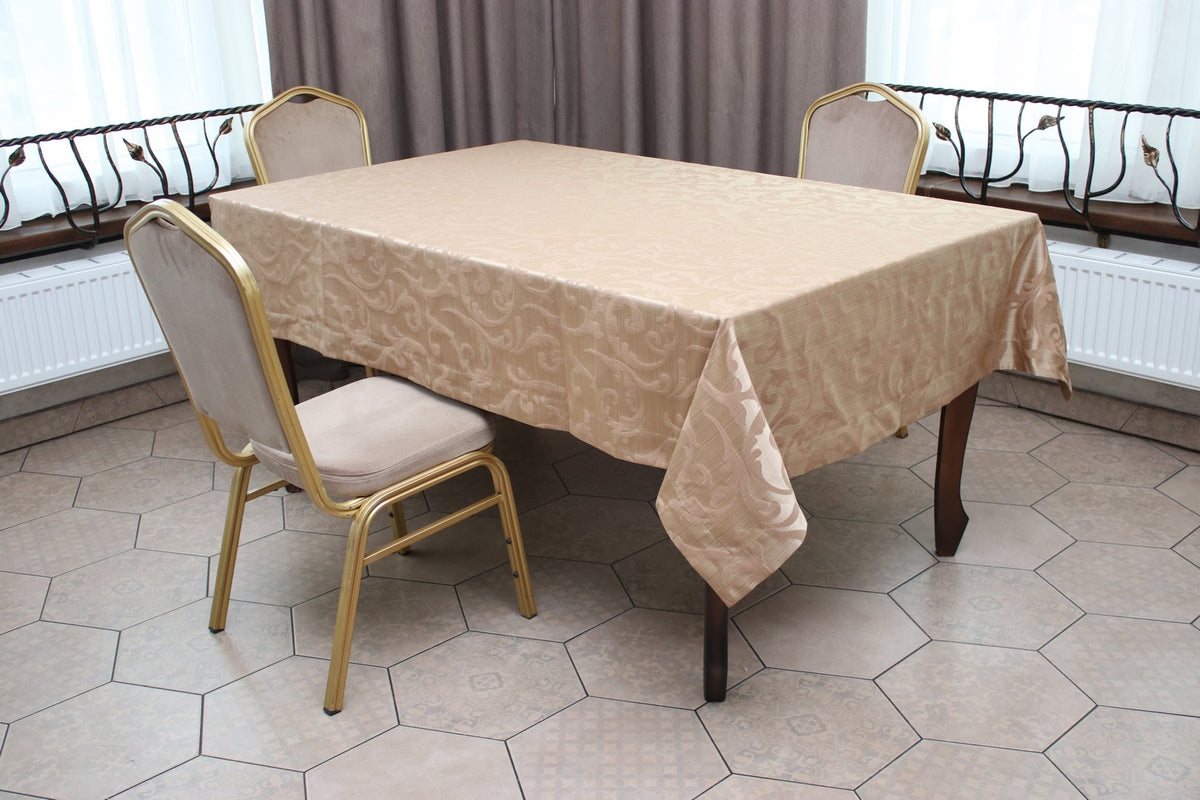 Скатертина Kayra жакардова "Вензель", 155 х 290 см