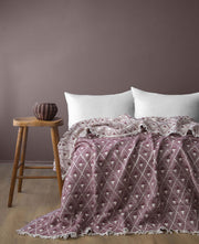 Муслінове покривало Issimo 220 х 240 см. Levone Burgundy