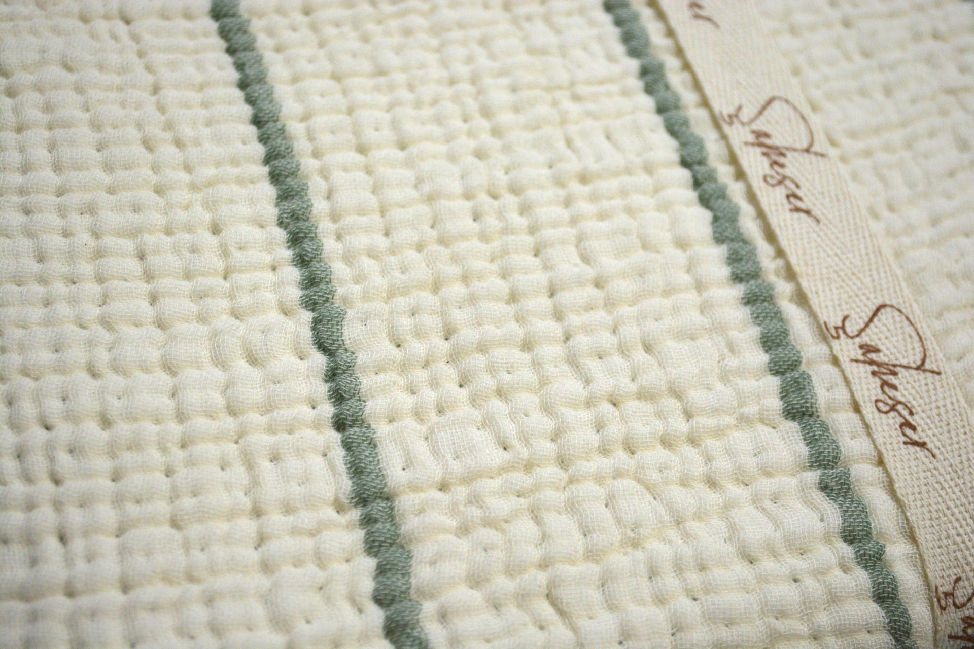 Муслінове покривало Saheser Sante 160 х 240 см. Green