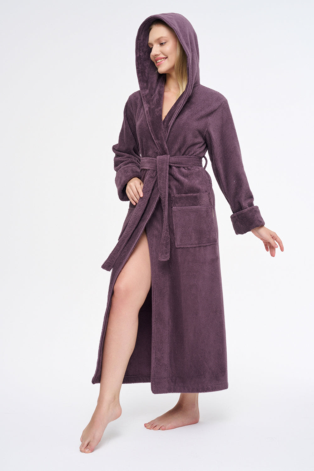 Жіночий халат Nusa 3879 - 2 XL (52), Фіолетовий