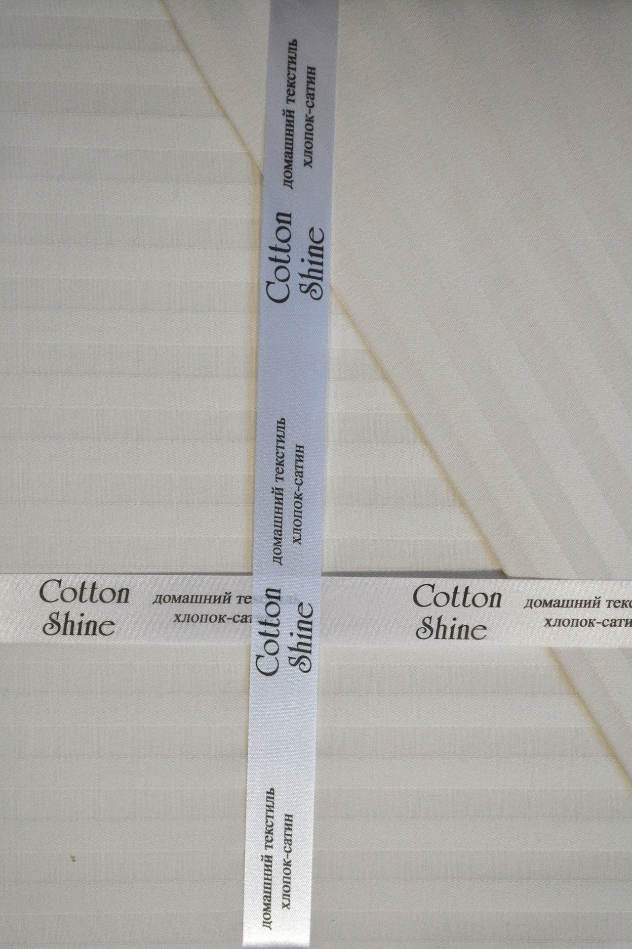 Постільна білизна Cotton Shine Stripe Satin 160х220 Stone