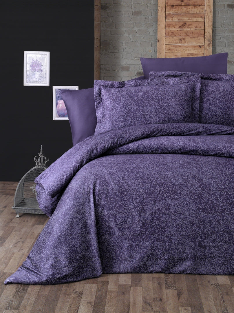 Постільна білизна First Choice Cotton Satin 200 х 220 см Neva Purple