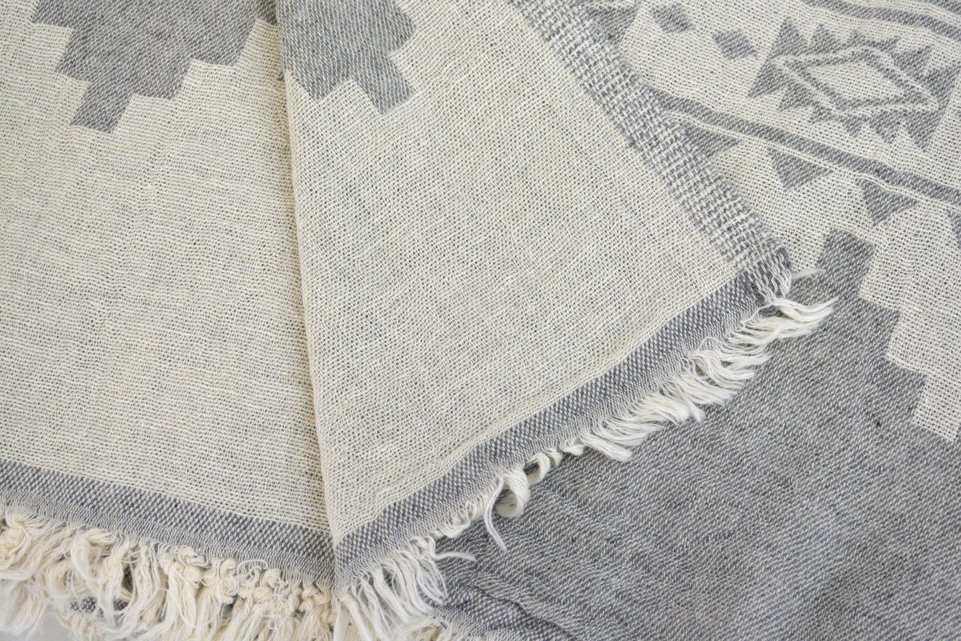 Муслінове покривало Kayra 210×250 см MP6, Сіре