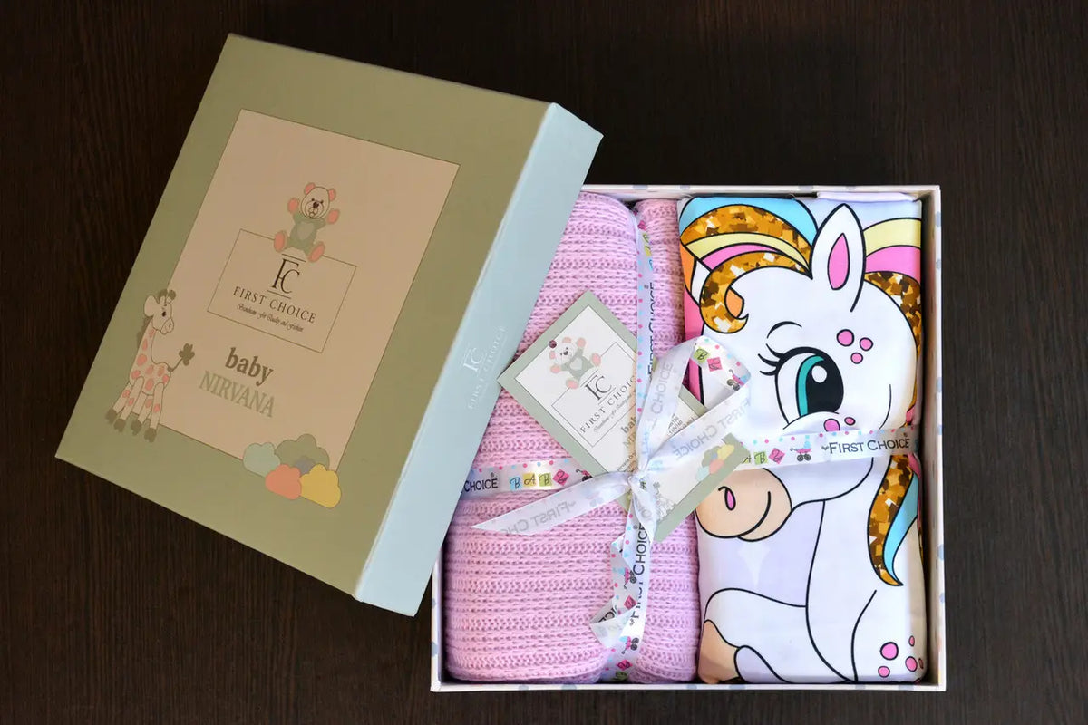 Постільна білизна для новонароджених з пледом First Choice Baby Digital Satin Nirvana 100х150 см. Magic