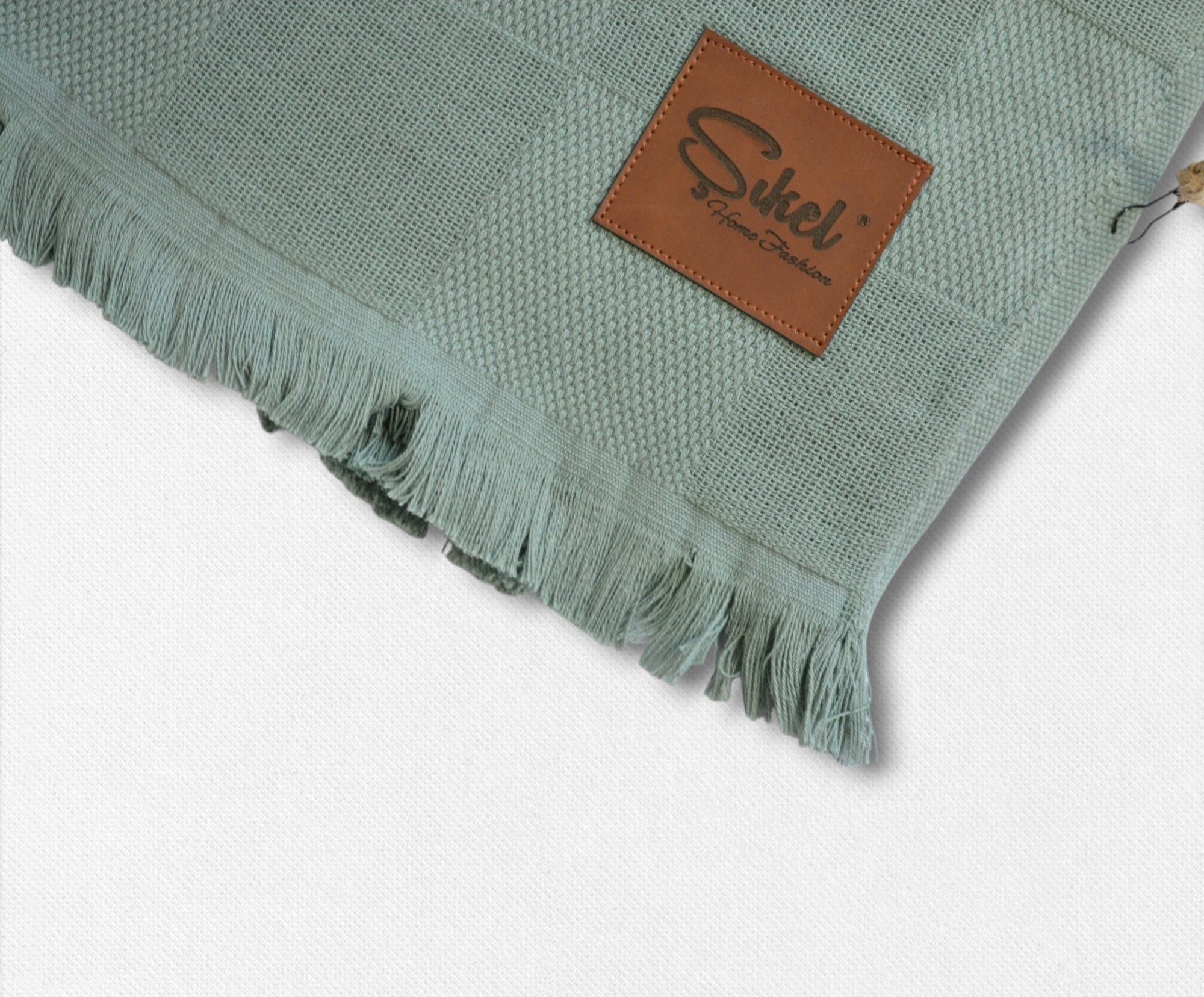 Вафельне покривало Sikel 210×240 см. Elegan Yesil
