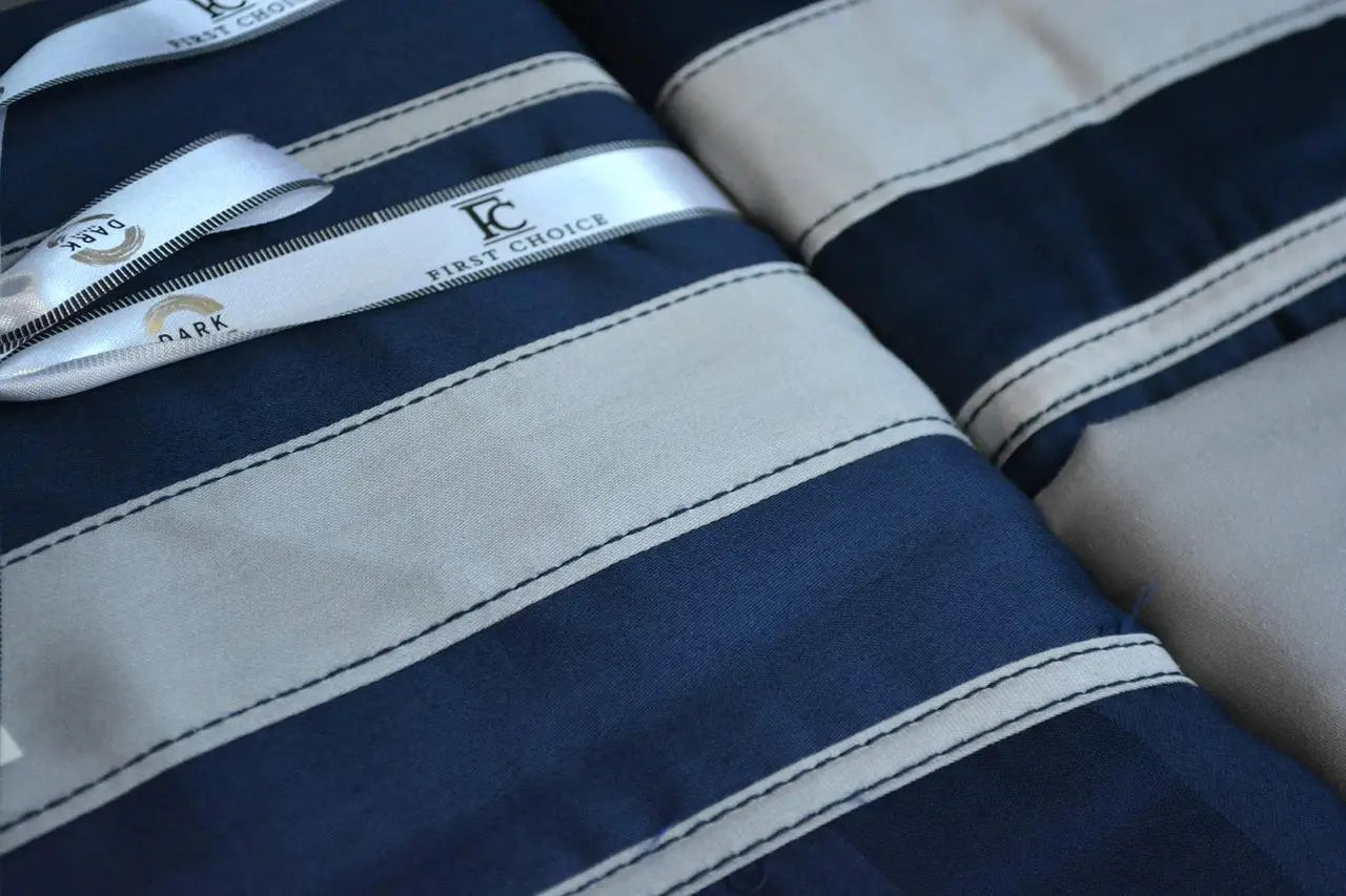 Постільна білизна First Choice Deluxe Satin DARK 160х220 Artwel Navy Blue