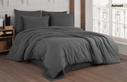 Постільна білизна Cotton Shine Stripe Satin 160х220 Antrasit