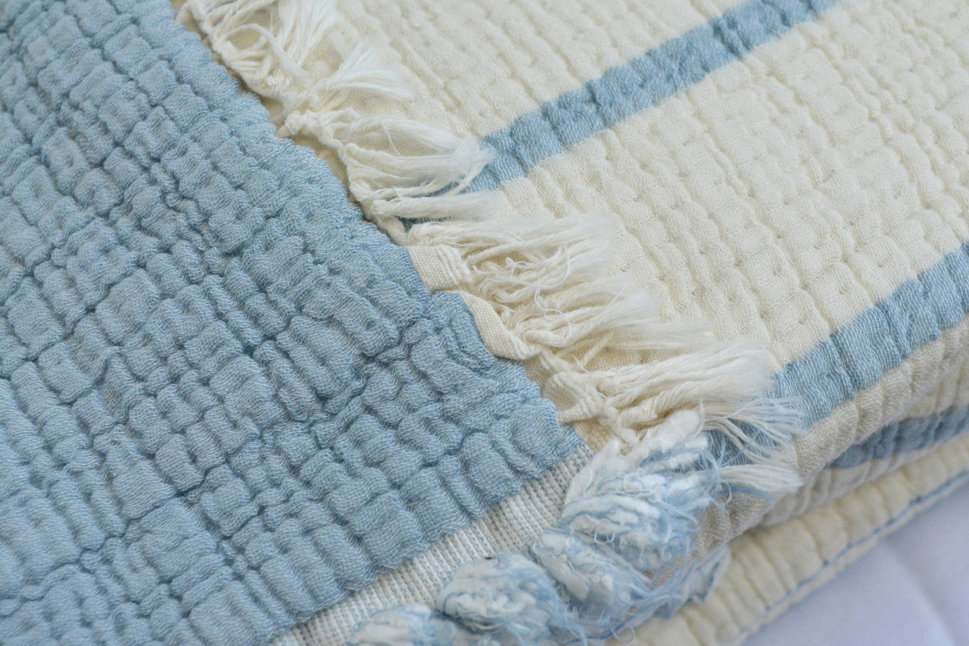 Муслінове покривало Moss Exclusive Muslin 230 х 250 см. Mavi