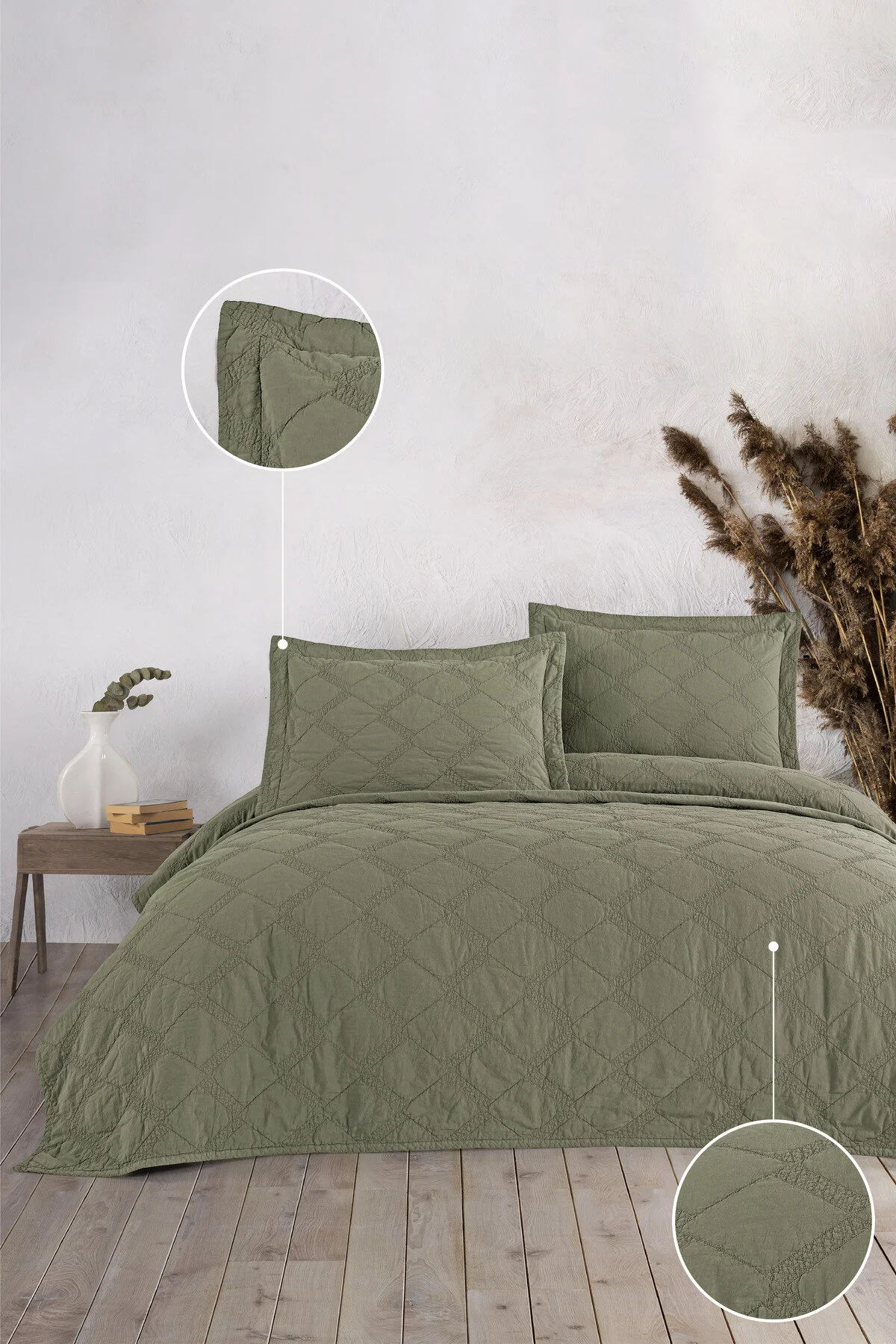 Покривало з наволочками Maribor Natural Creations 240 х 260 см. Green