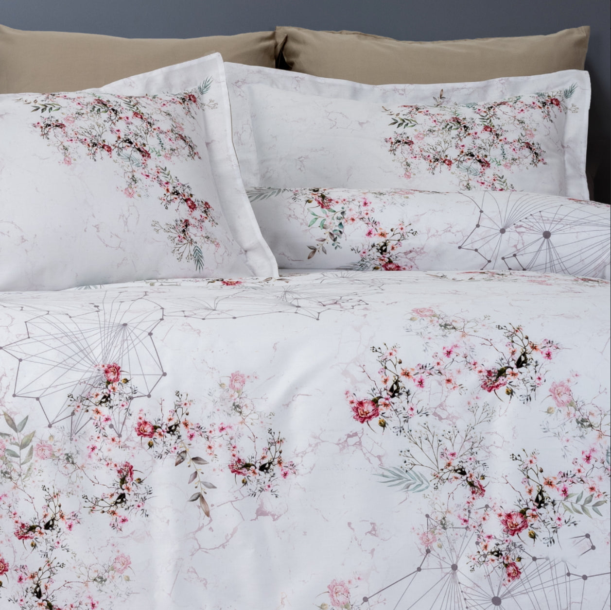 Комплект постільної білизни Prima Casa Digital Satin 200 х 220 см. Marbella