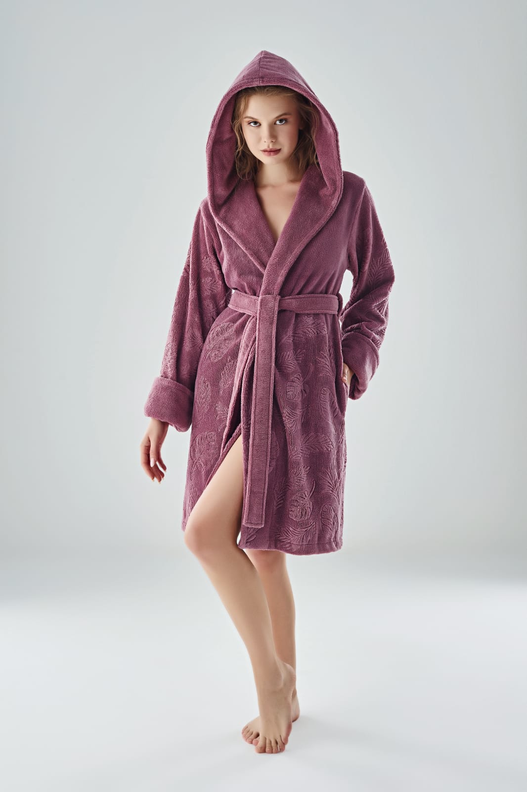 Жіночий халат Nusa 8665 - M (46), Фуксія