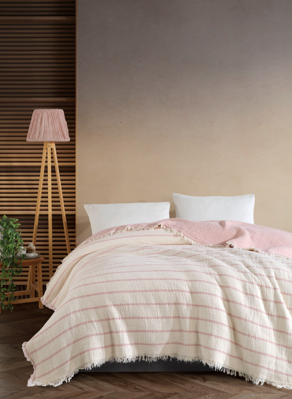 Муслінове покривало Moss Exclusive Muslin 230 х 250 см. Pudra