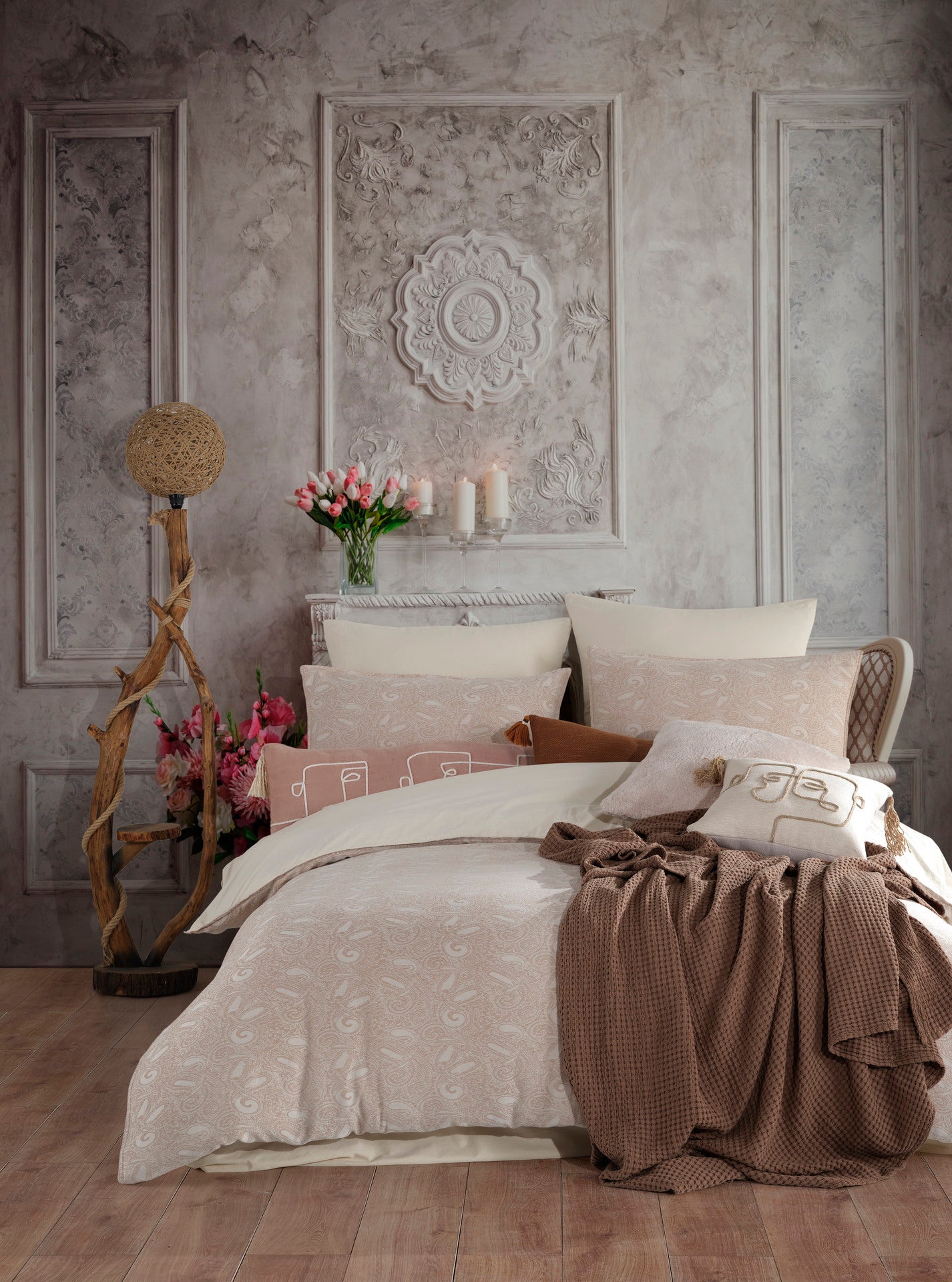 Комплект постільної білизни Prima Casa Stonewashed 200 х 220 см Wrap Coffee