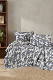 Муслінове покривало з наволочками First Choice Blooming 240 х 260 см. Rodya Denim