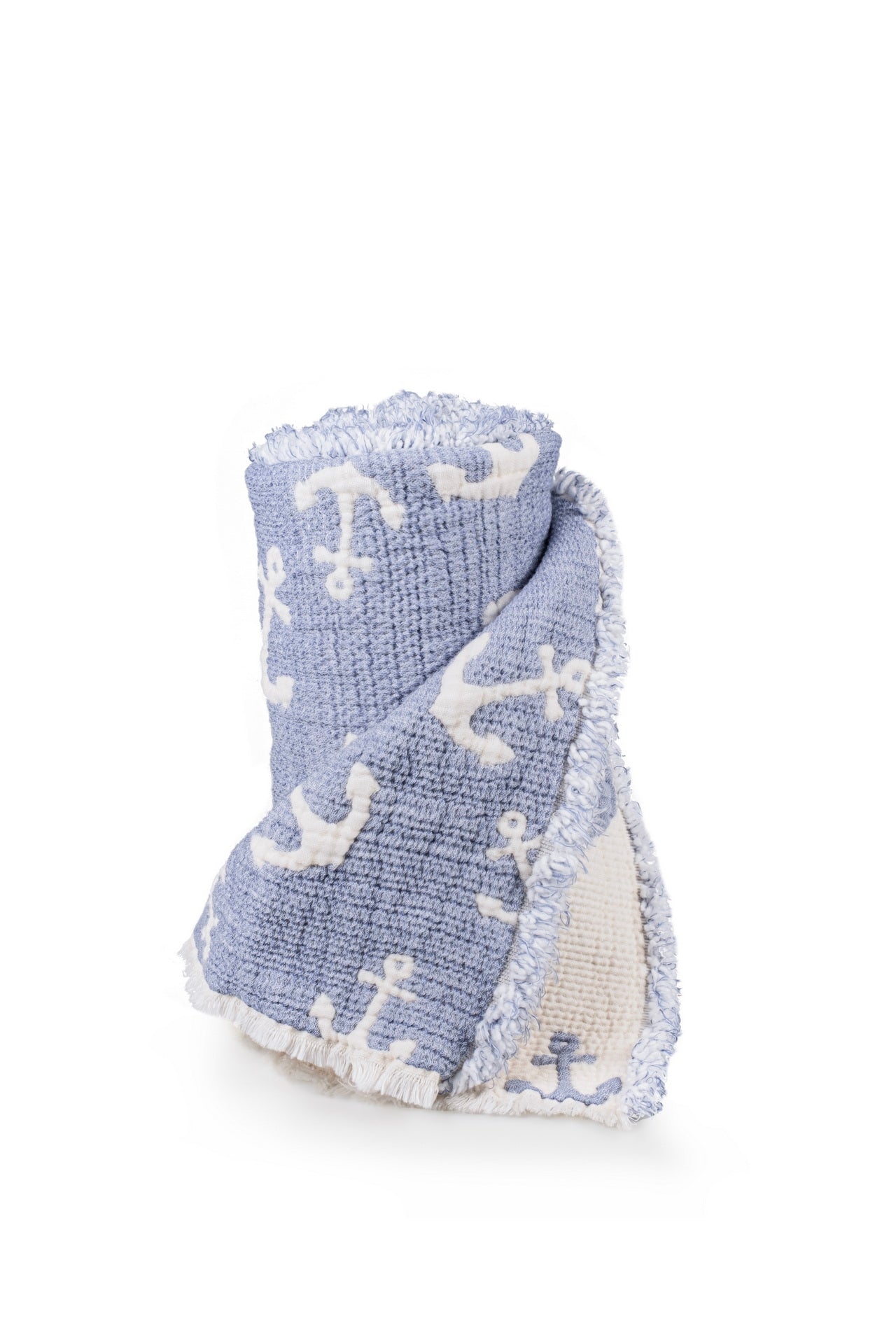 Муслінове покривало Saheser Baby 110 х 120 см. Anchor Mavi