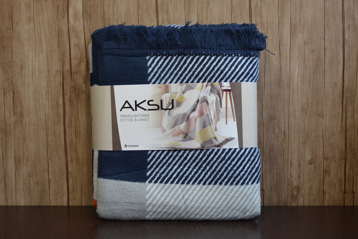 Плед Aksu 180×220 см. Layka Mavi