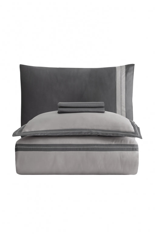 Постільна білизна La Romano Mona Premium Satin 300TC 200×220см Alara Ash