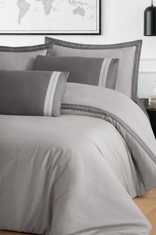 Постільна білизна La Romano Mona Premium Satin 300TC 200×220см Alara Ash