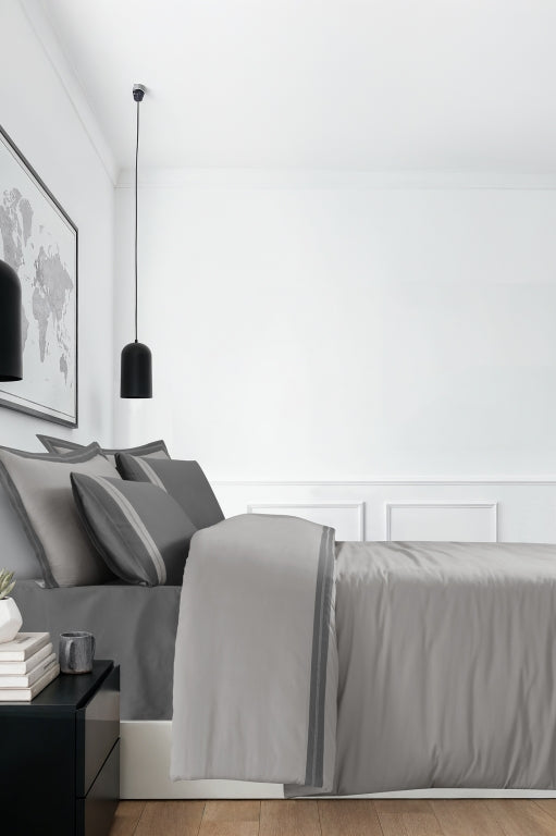 Постільна білизна La Romano Mona Premium Satin 300TC 200×220см Alara Ash