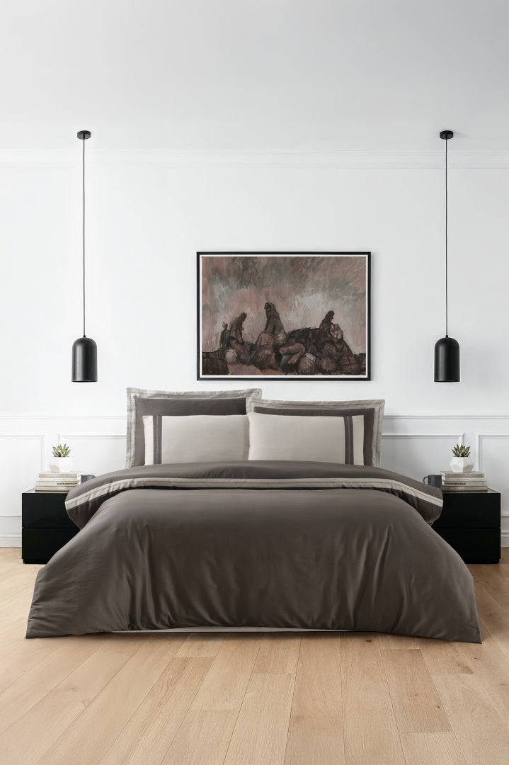 Постільна білизна La Romano Mona Premium Satin 300TC 200×220см Alara Iron