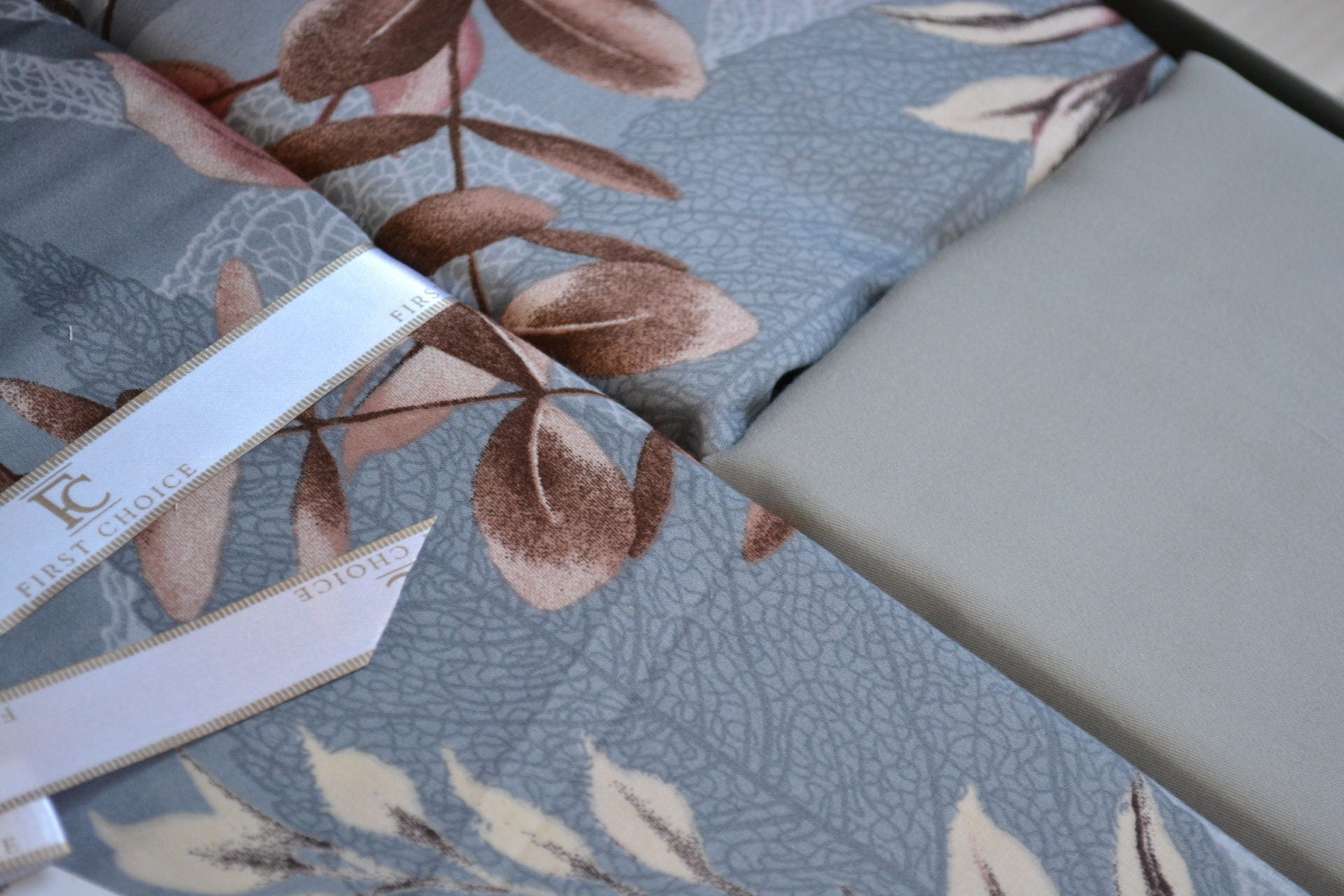 Постільна білизна First Choice Cotton Satin 200х220 Albert Grey