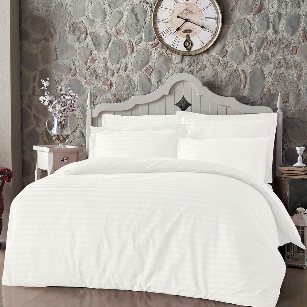 Постільна білизна Altinbasak Satin 160 х 220 см Always Beyaz